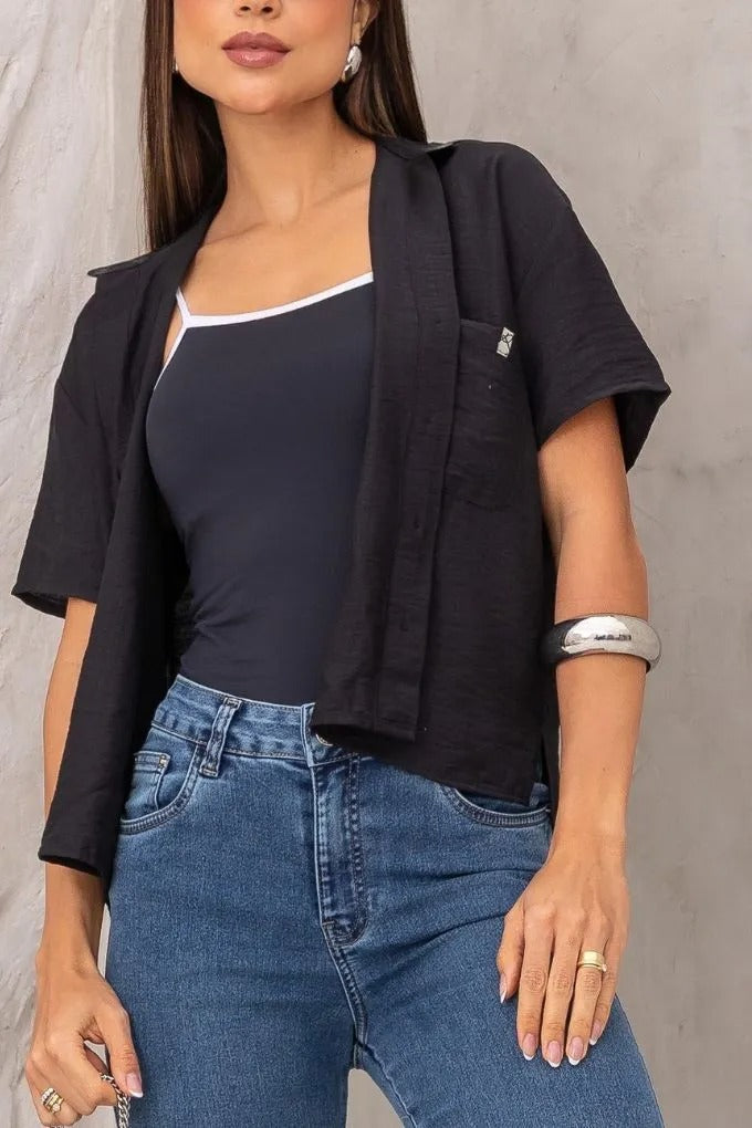 CAMISA CROPPED MC CMF00011 REVANCHE