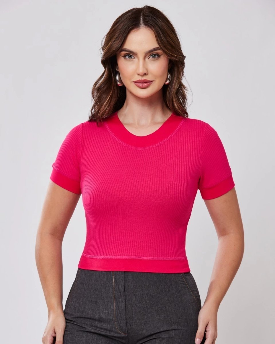Blusa Feminina Coqueta ref. BLUSA CROPPED - VintedoisK Imagem principal do produto