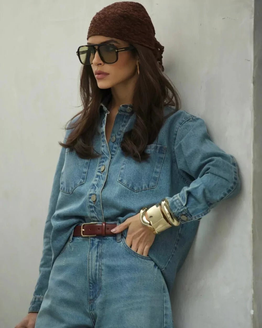 Camisa Feminino Alcance ref. CAMISA JEANS - VintedoisK