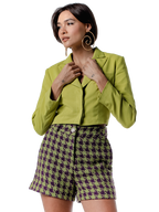 Blazer cropped alfaiataria 363812 Skenn frente feminino