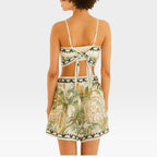Look completo com blusa regata Teresa lenço Farm Rio