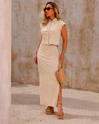 Saia Feminina Amicia ref. CONJUNTO CROPPED - VintedoisK