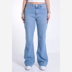 CALÇA JEANS RETA CLARA BARRA FIO CAFEM00521 REVANCHE
