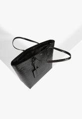 BOLSA GRANDE SHOPPING CROCO PRETA S 50015 0766 0004 SCHUTZ