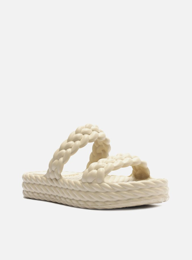 Sandália Feminina BRIZZA ref. BRANCA FLATFORM - VintedoisK