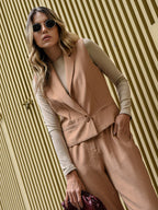 Look completo com blazer colete alfaiataria Firenze Skenn