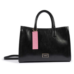 BOLSA TOTE PRETA GRANDE TAG ROSA S 50010 2023 0001 SCHUTZ