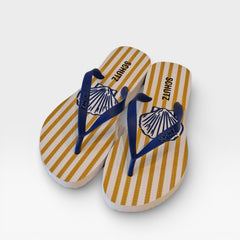 CHINELO BRANCO E AMARELO CONCHA AZUL S 22296 0016 0001 SCHUTZ