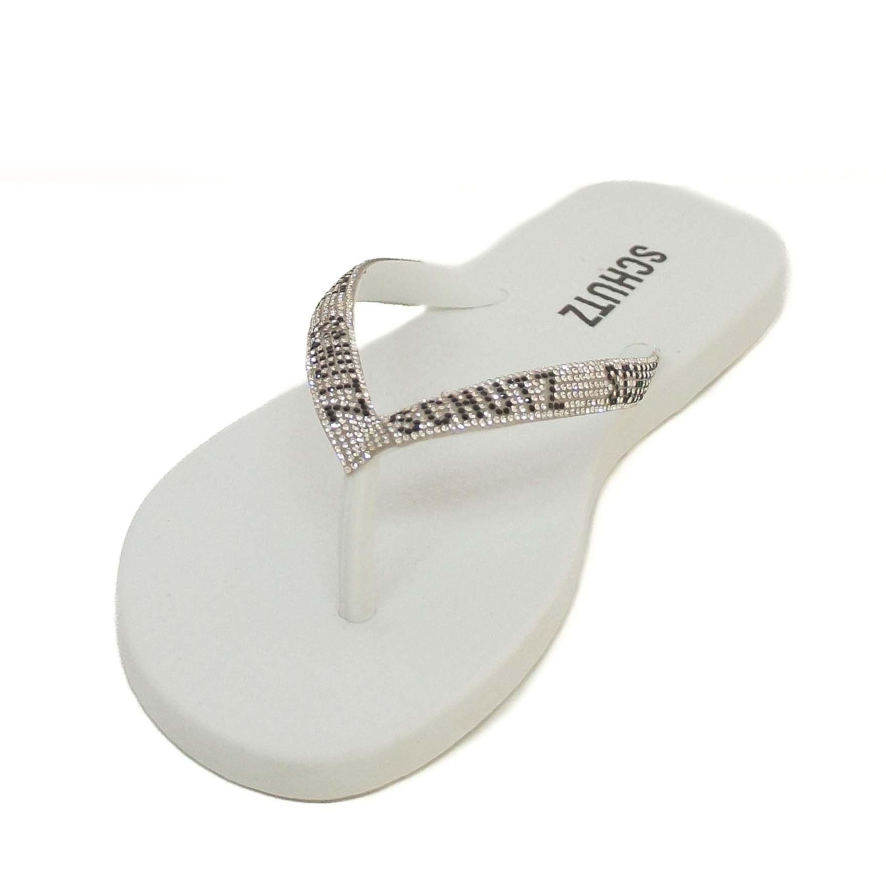 CHINELO DE DEDO BRANCO BRILHO S 20632 0029 0002 SCHUTZ - Vintedoisk