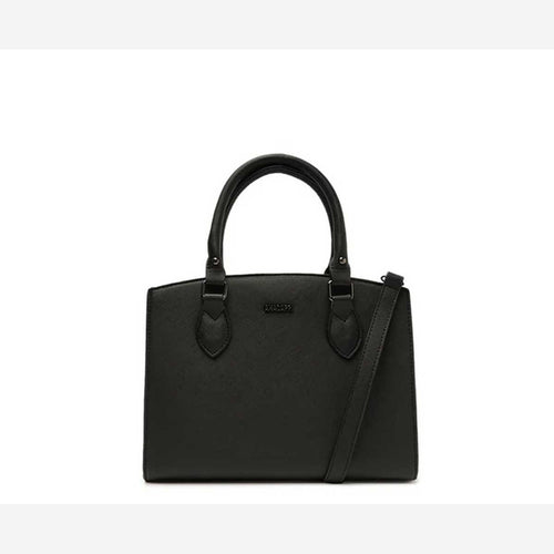 BOLSA TOTE MÉDIA ESSENCIAL COM POUCH PRETA C 50036 0001 0001 ANACAPRI