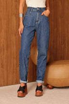 Calça Feminina ALCANCE ref. JEANS MOM - VintedoisK
