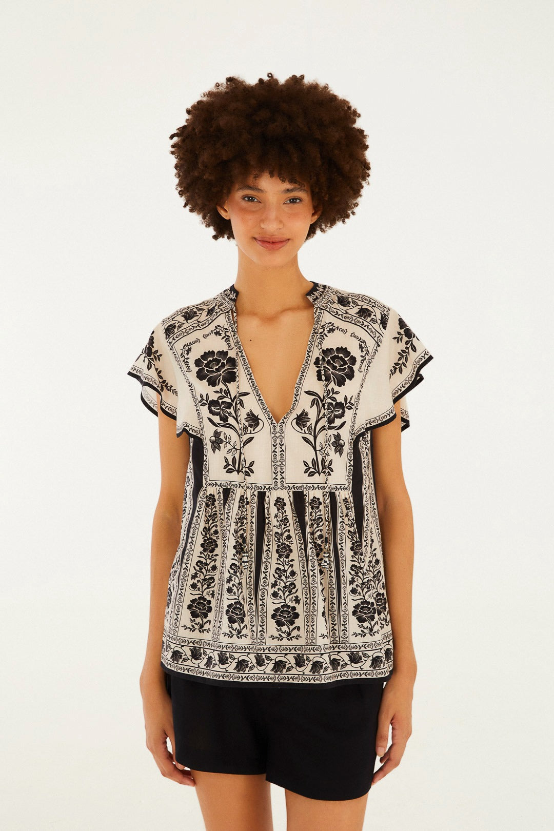 Blusa Feminina Farm rio ref. BLUSA BATA - VintedoisK
