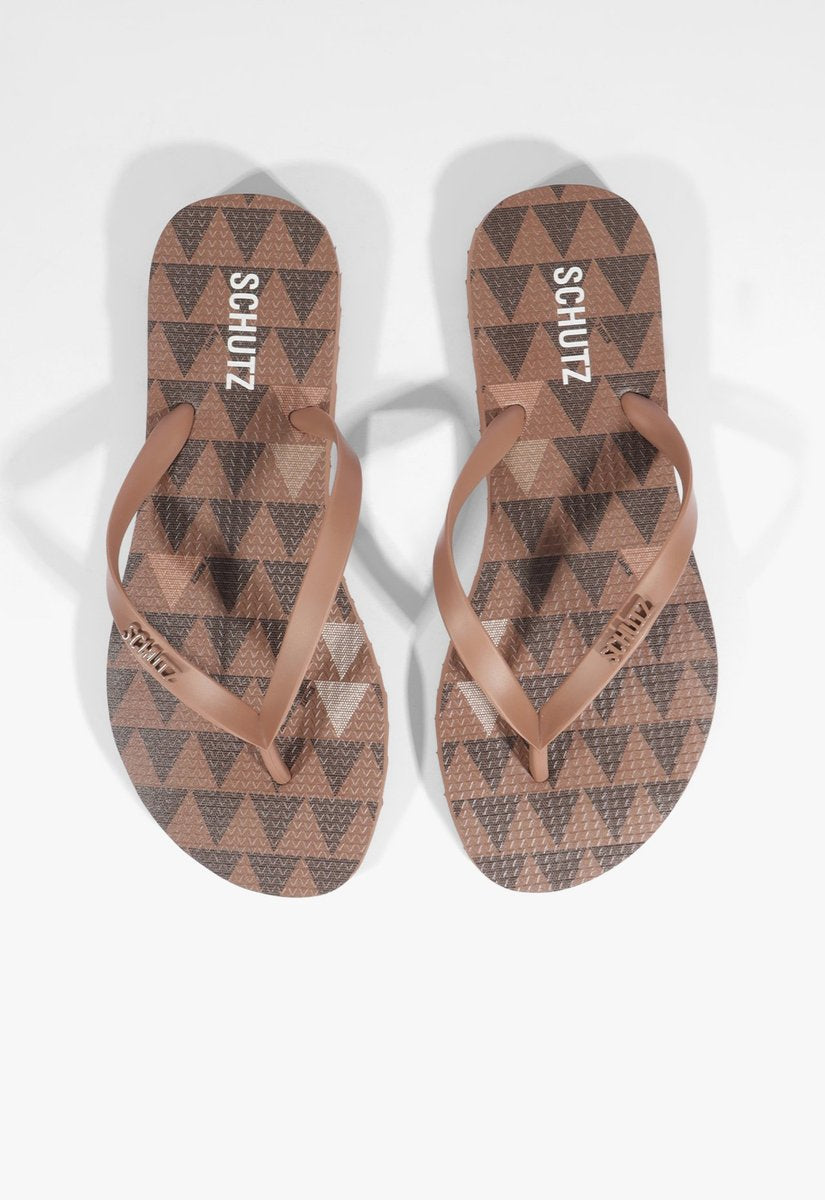 CHINELO TRIANGLE MARROM S 22296 0008 0005 SCHUTZ