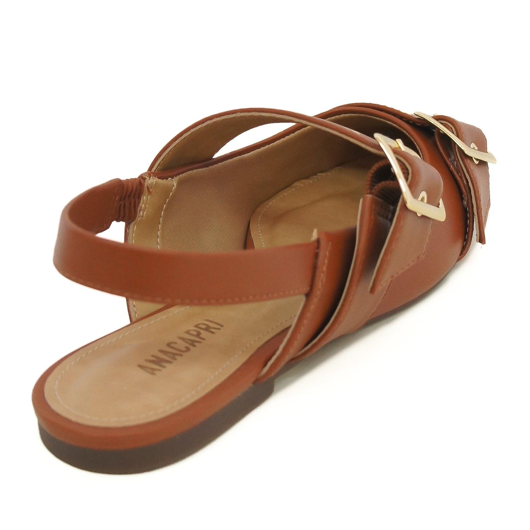 SAPATILHA SLINGBACK NEW BOX TIRAS FIVELA MARROM C 30356 0015 0005 ANACAPRI - Vintedoisk