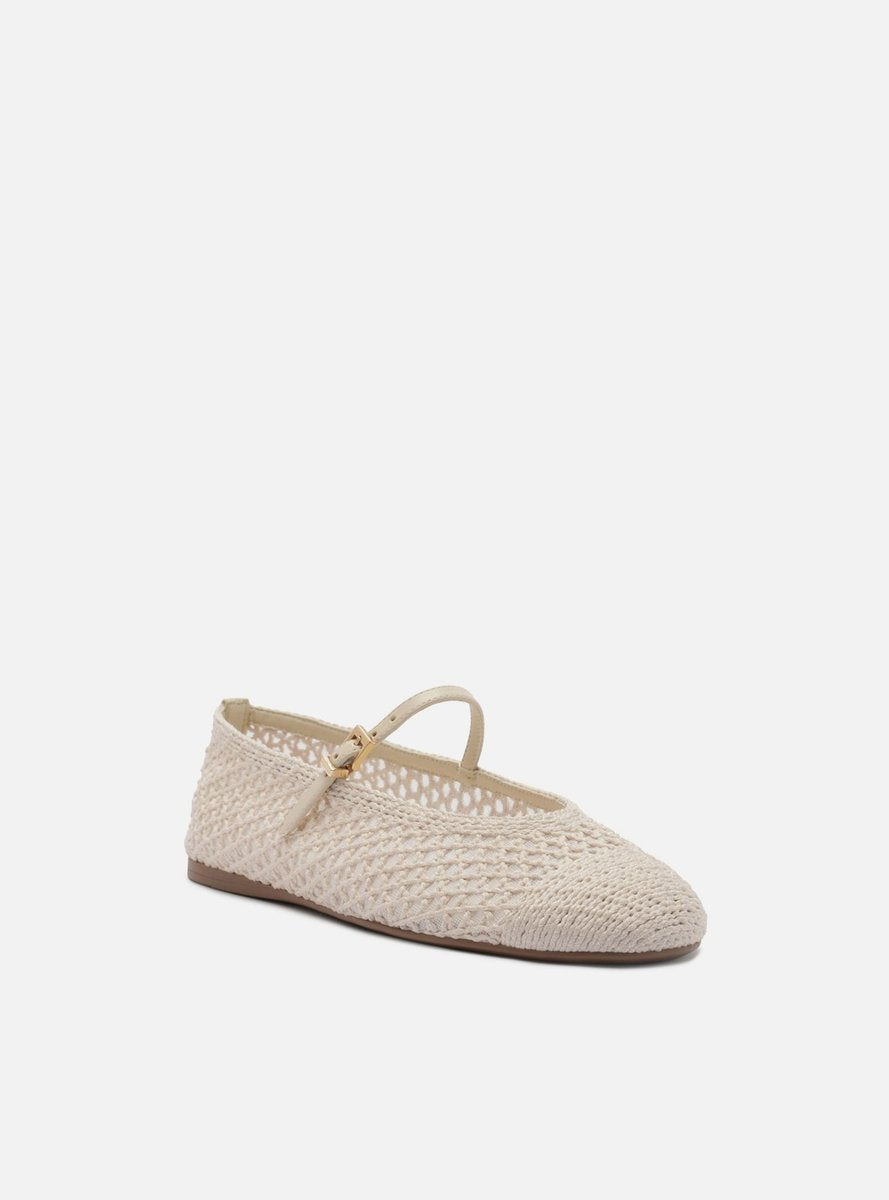 SAPATILHA OFF WHITE CROCHÊ BICO REDONDO FIVELA A 1365 0005 00001 AREZZO Imagem secundária do produto