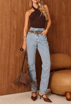 Calça Feminina ALCANCE ref. JEANS MOM - VintedoisK