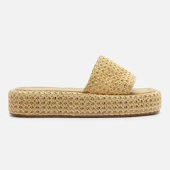 PAPETE PALHA FLATFORM BEGE A 13945 0005 0001 AREZZO