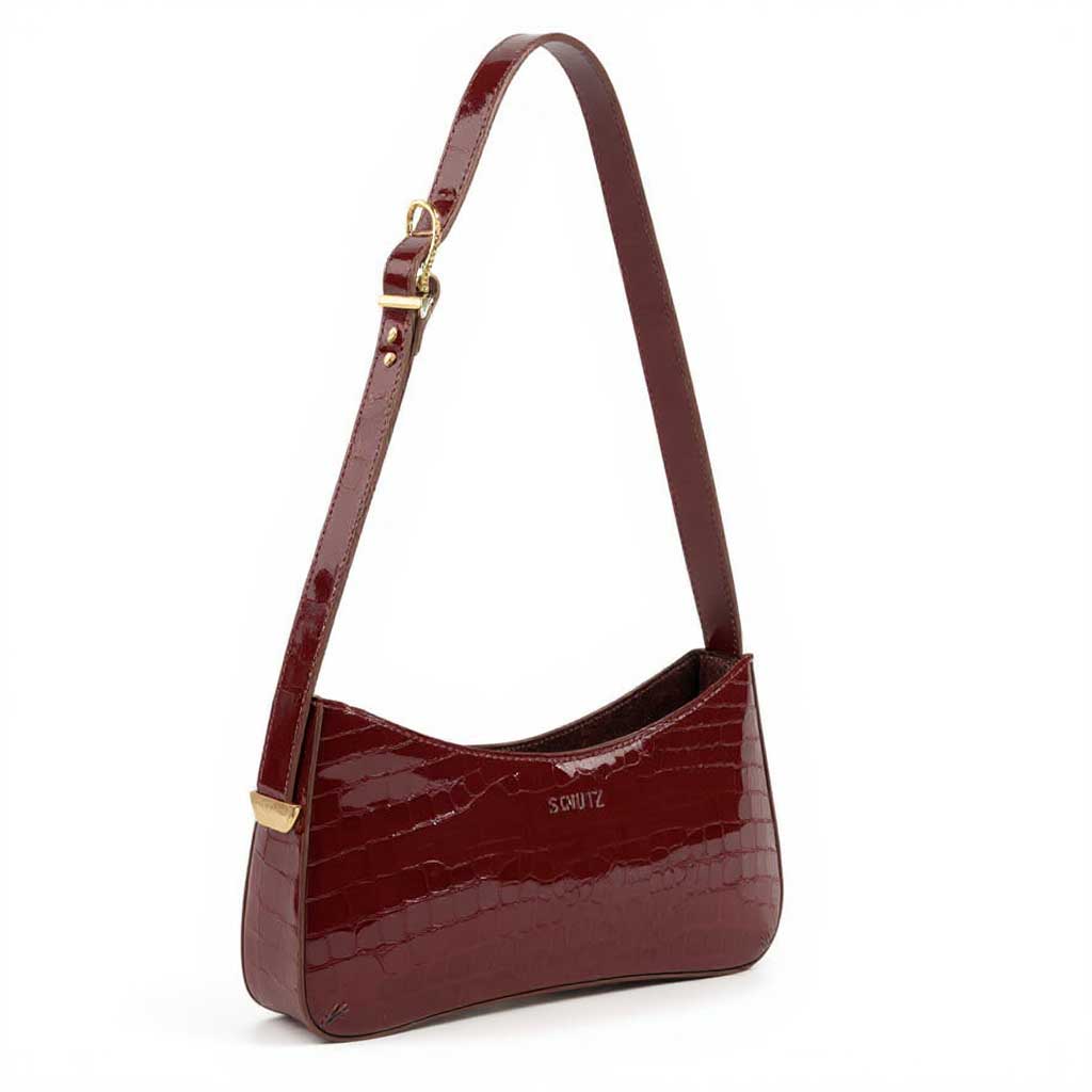 BOLSA AYLA COURO CROCO VINHO S 50021 0012 0004 SCHUTZ Imagem secundária do produto