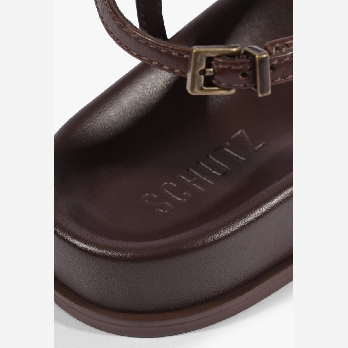 PAPETE SHOP COURO MARROM  S 22630 0043 0002 SCHUTZ