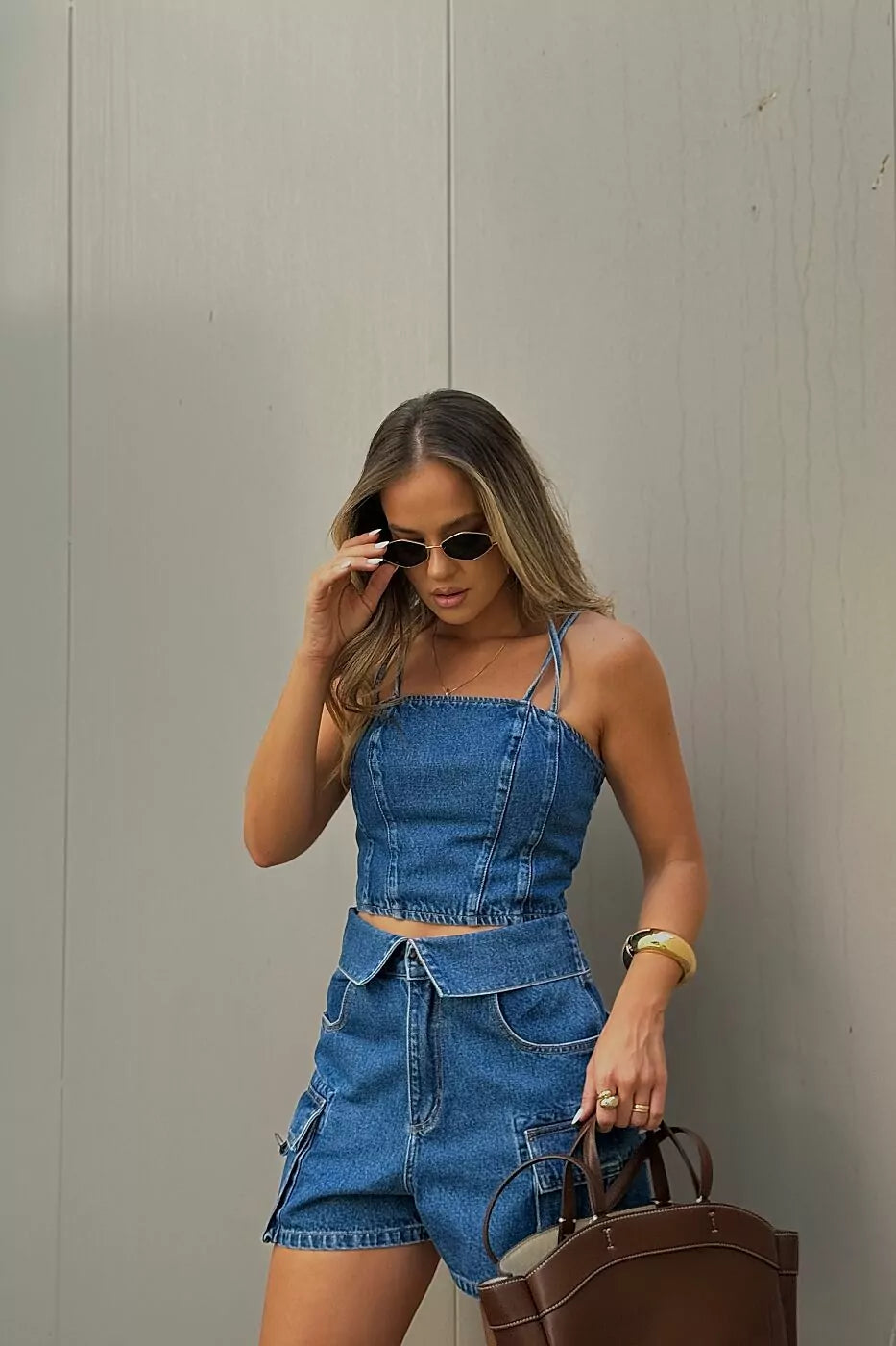 Shorts Feminino Alcance ref. SHORTS JEANS - VintedoisK