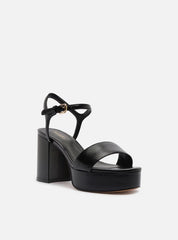 SANDÁLIA PRETA COURO MEIA PATA BÁSICA A 13464 0001 0006 AREZZO