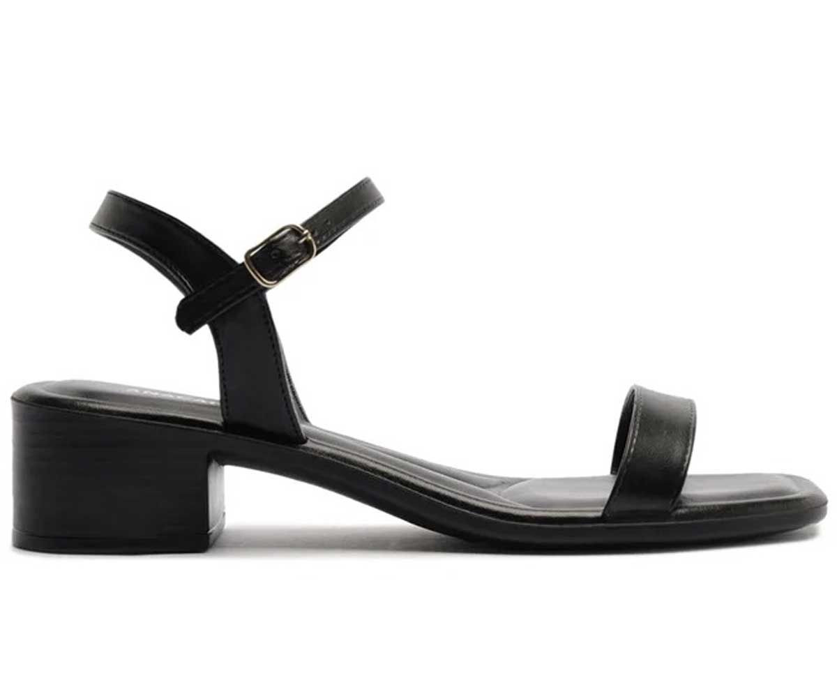 SANDÁLIA SALTO BLOCO MINIMAL PRETA C 30754 0003 0003 ANACAPRI