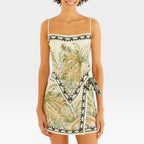 Blusa regata Teresa com detalhe lenço Farm Rio, vista costas
