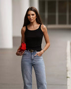 Calça Feminina Alcance ref. JEANS RETA - VintedoisK