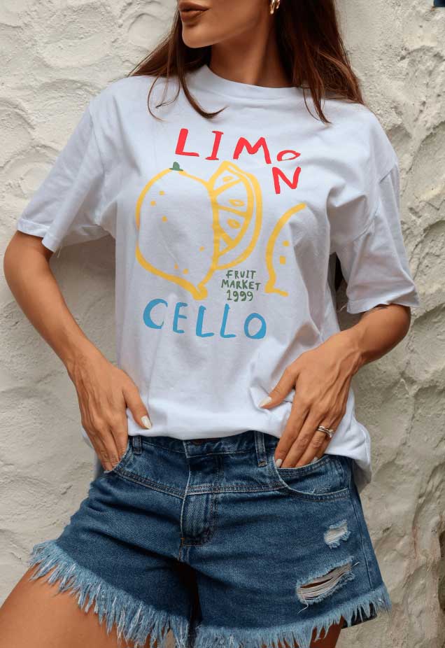 BLUSA T-SHIRT AMPLA LIMONCELLO 8491 ALCANCE