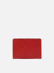 PORTA CARTÕES VERMELHO COURO WAVE PEQUENO METAL A 40011 0310 0012 AREZZO