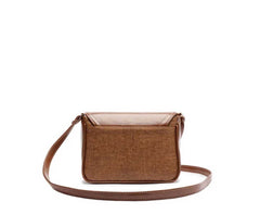 BOLSA TIRACOLO PEQUENA LINHO MARROM C 50001 0203 0002 ANACAPRI