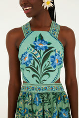 VESTIDO CURTO AZULEJO FLORIDO 346498 FARM RIO