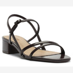 SANDÁLIA SLINGBACK SALTO BLOCO MARROM COFFEE 33 C 30489 0100 0006 ANACAPRI