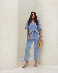 CALÇA JEANS MOM CROPPED ESSENTIAL 1000500 ALCANCE