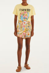 BLUSA T-SHIRT FIT FLORES PASSAROS 348417 FARM RIO
