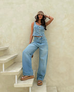 Calça Feminina ALCANCE ref. JEANS NEW - VintedoisK