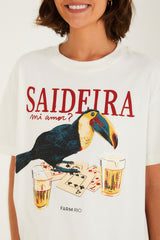 BLUSA T-SHIRT MEDIA SAIDERA 348439 FARM RIO