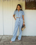 Calça Feminina ALCANCE ref. JEANS PANTALONA - VintedoisK