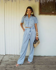 CALÇA JEANS PANTALONA COS ELASTICO 9832009 ALCANCE