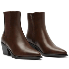 Bota Salto Bloco Chelsea Marrom Coffee C 30678 0002 0001 Anacapri
