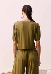 BLUSA CROPPED ALONGADO MANGUINHA 105382 CACAY