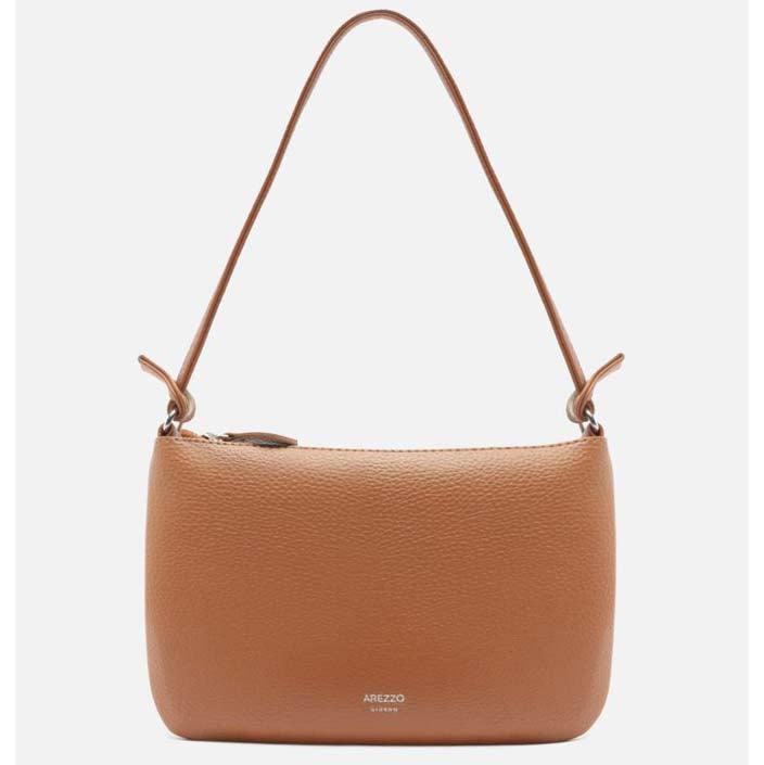 BOLSA TIRACOLO MARROM CARAMEL LUISA PEQUENA A 50023 0503 0069 AREZZO - Vintedoisk