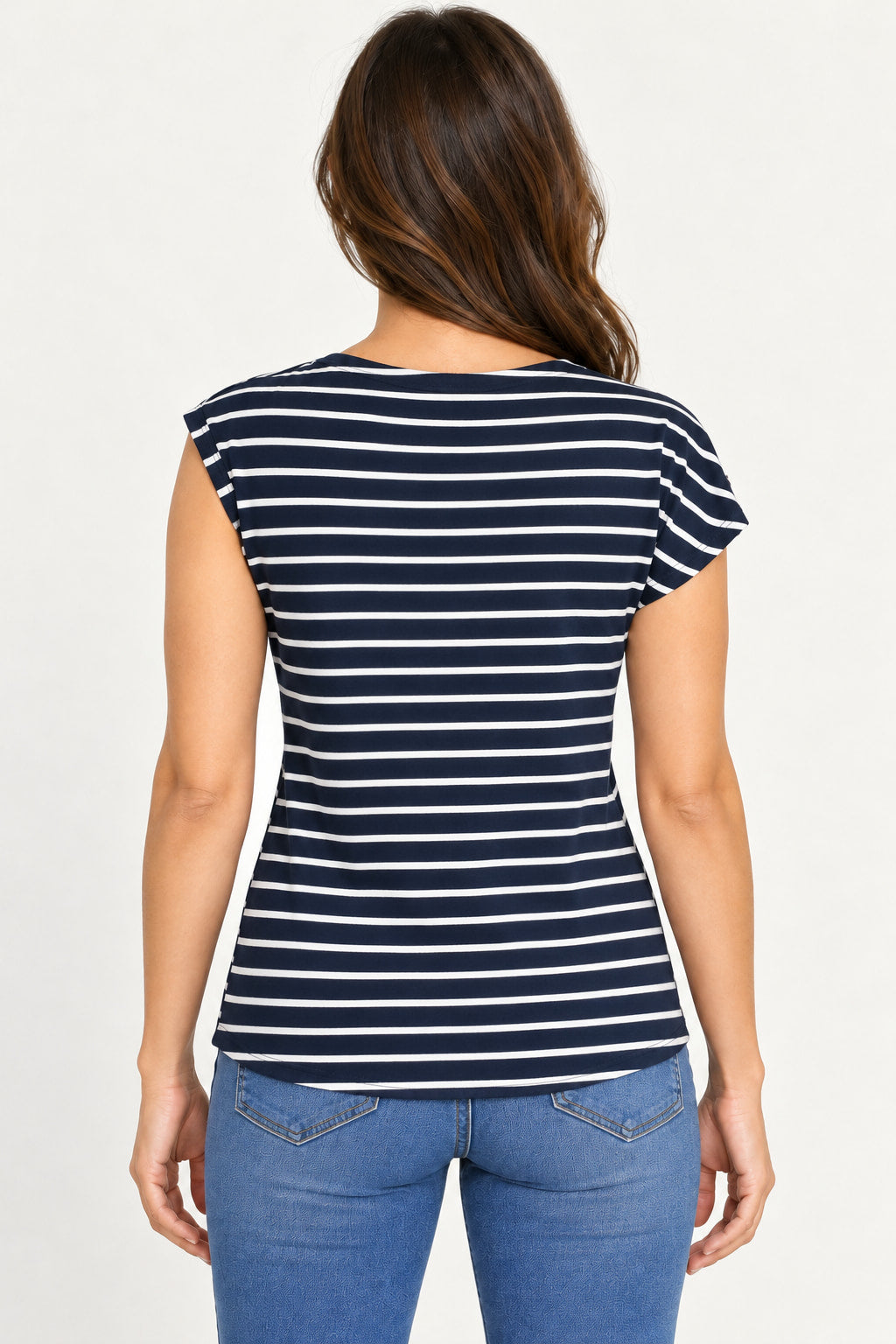 Preto | Blusa Listrada Ampla Revanche — costas