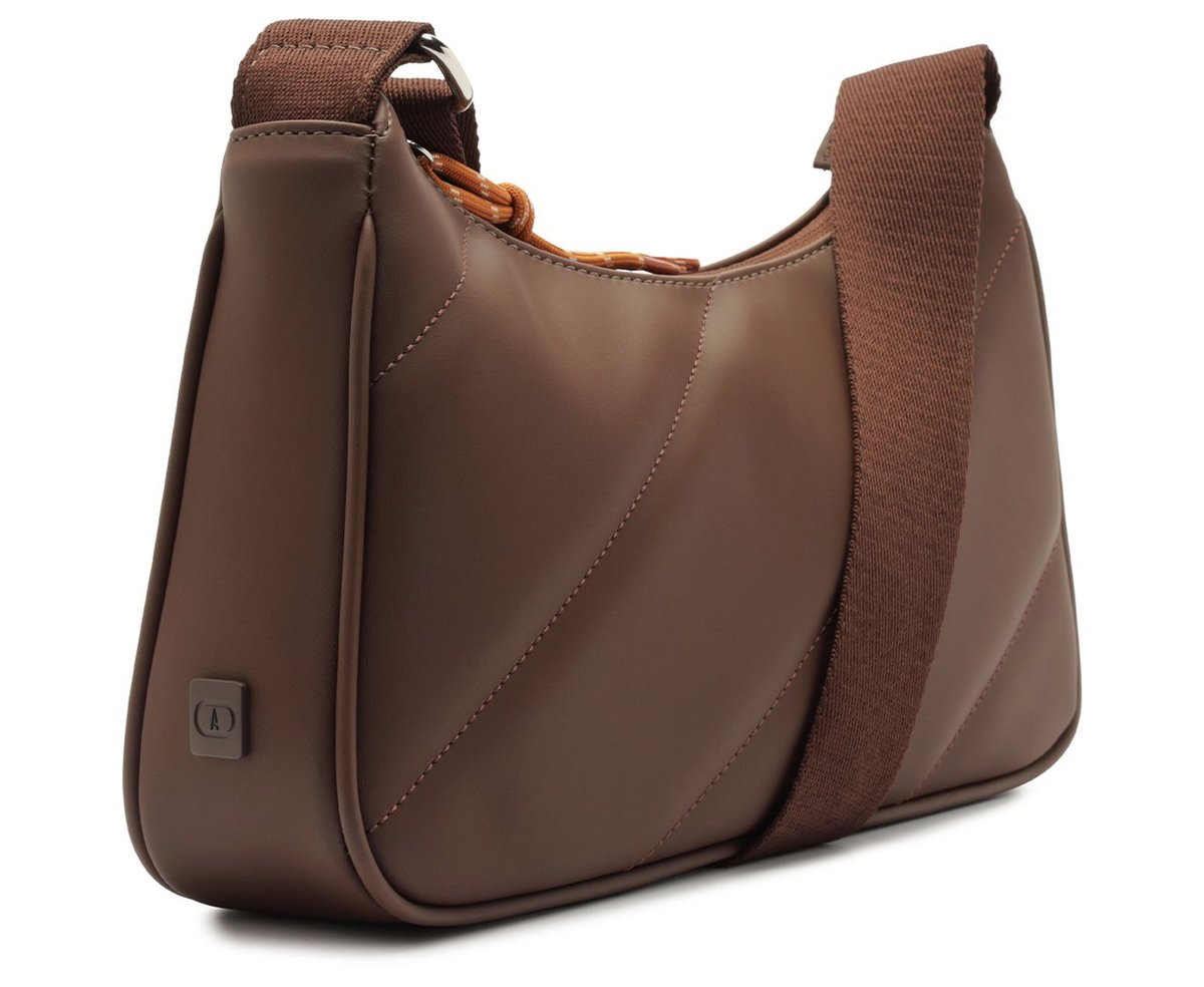 BOLSA TIRACOLO MÉDIA ALÇA GORGURÃO MARROM C 50016 2060 0001 ANACAPRI Imagem secundária do produto