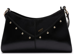 BOLSA TIRACOLO PRETA COSTURA E TACHAS A 50021 0981 0001 AREZZO