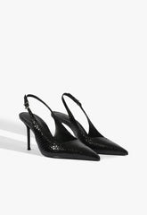 SCARPIN SLINGBACK PAOLA COURO CROCO PRETO S 22095 0012 0028 SCHUTZ
