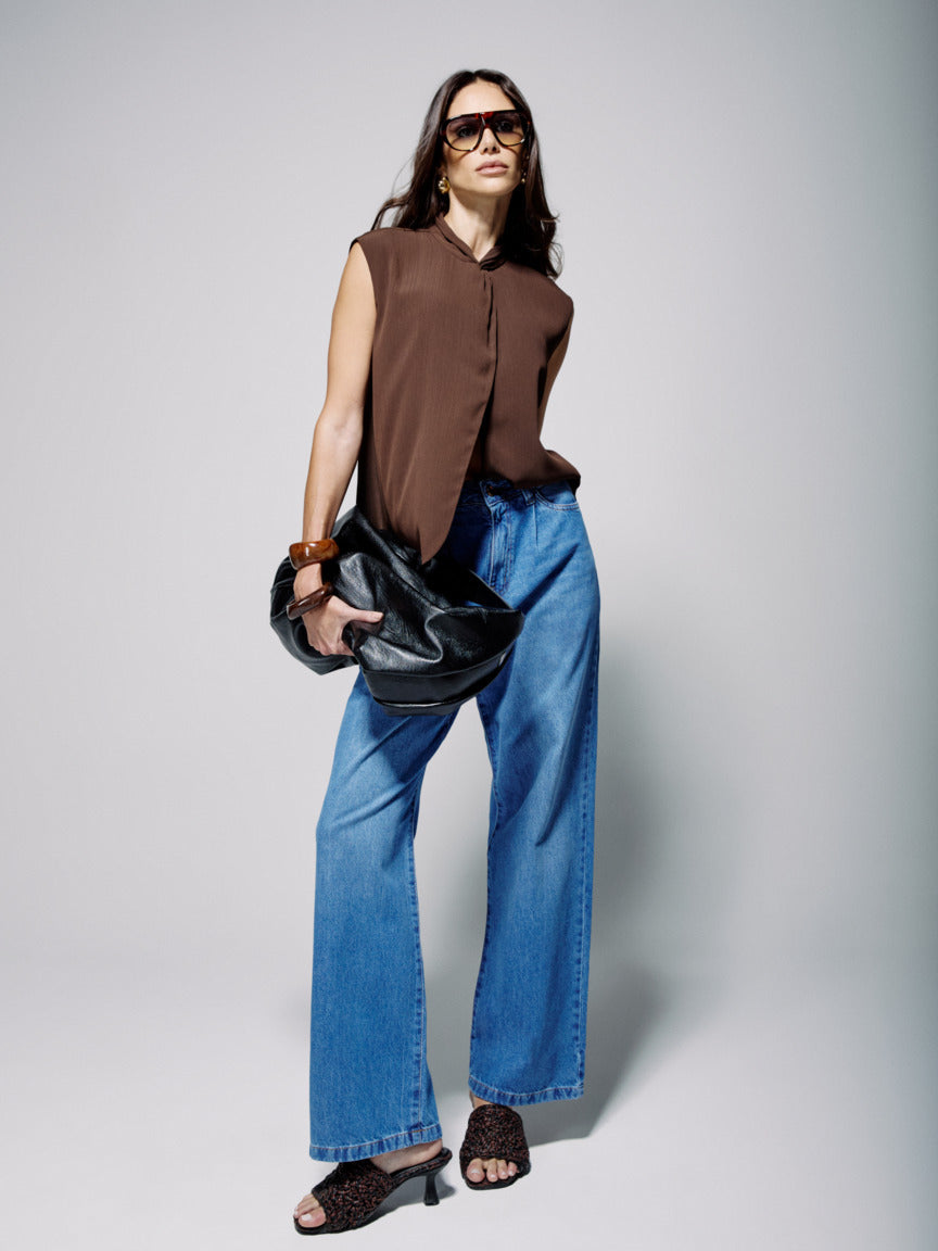Calça Feminina Skenn ref. JEANS RETA - VintedoisK