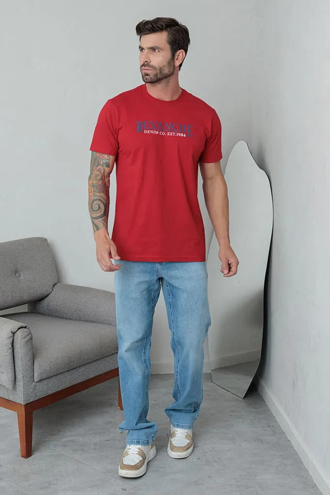 CALÇA JEANS MASC BAGGY BARRA NORMAL MAS00037 REVANCHE Imagem principal do produto