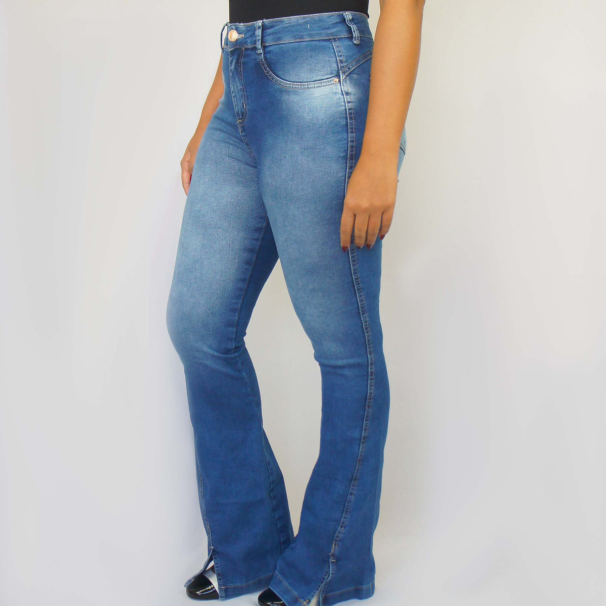 CALÇA JEANS BOOTCUT BUTTON BK32024 4 1CH BOKKER