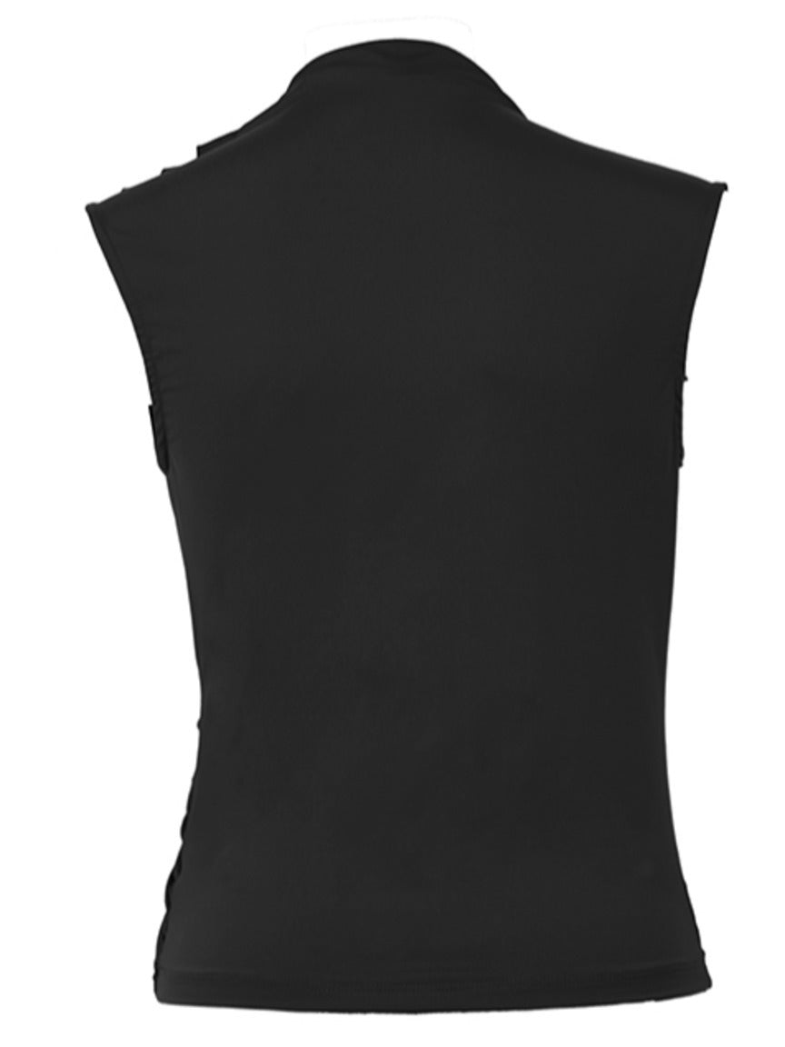 Blusa Fluidez Begonia rosa, costas com drapeado elegante, feminino Skenn